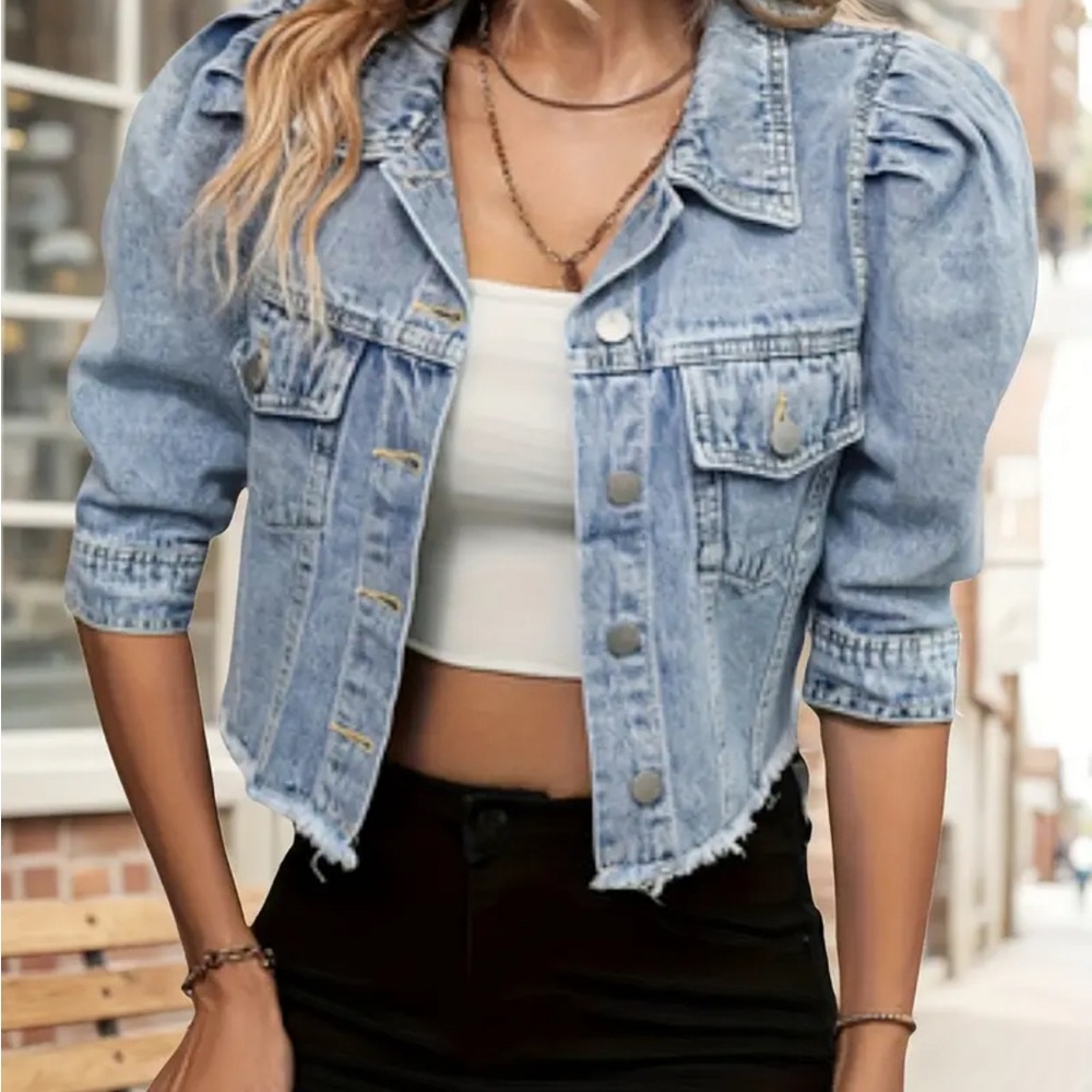 Women's Blue Denim Jean Jacket